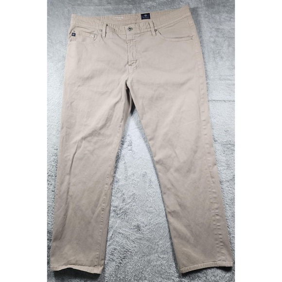 Ag Adriano Goldschmied Other - AG Adriano Goldschmied Jeans Mens 38x32 Beige The Graduate Tailored Leg Stretch